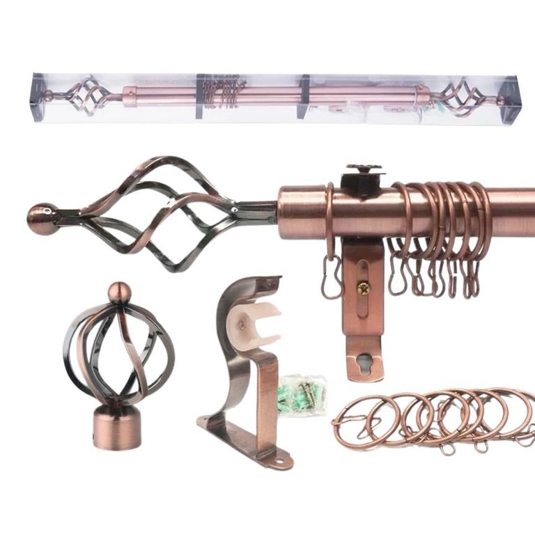 Barra / tubo bronce para cortina es graduable de 1.60 a 3 mts
