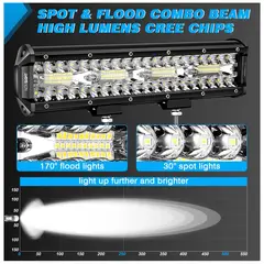 JET - Barra LED para Off-Road 300W 37CM AUTO CAMIONETA