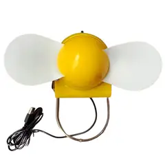 GENERICO - Mini Ventilador Portátil de 2 Aspas USB Fan Amarillo