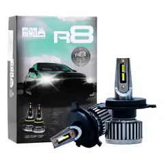KOBO - Kit de Focos LED R8 Iron Chip CSP H4 TecnologÃ­a Alemana