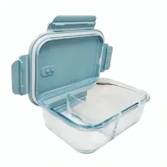 GENERICO - Táper Hermético De Vidrio Con División 1L