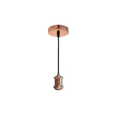 GENERICO - Colgante Vintage 1 Metro E27 Color Cobre Rosa Baita