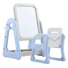 GENERICO - Mesa Pizarra infantil con Silla color Celeste