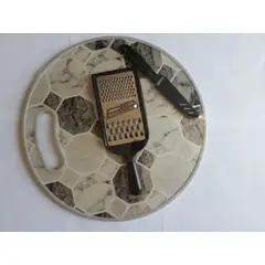 GENERICO - TABLA DE PICAR REDONDA CON DISEÑO