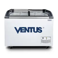 VENTUS - Conservadora CTV-320Q Tapa de Vídrio 320 Litros Blanco