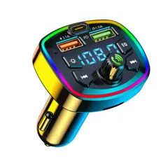 GFM - Transmisor Fm Bluetooth 5.0 Cargador Llamada Voz 3 Usb Pd Qc