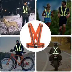 GENERICO - Chaleco Ajustable Seguridad Reflectivo Visibilidad Ciclista