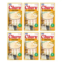 CHURU - Snack Húmedo de Pollo para Gatos Pack x6