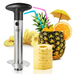 GENERICO - Cortador de Piña en Rodajas Espiral Rebanador Descorazonador