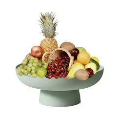 ELMEJORPRECIO - Frutero Centro De Mesa Estilo Minimalista Multiuso Verde