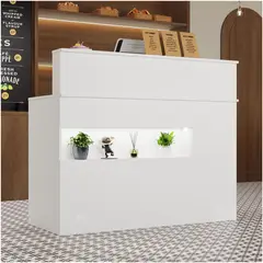 VENTITAS HOME - Counter para Recepción Brocksa Blanco