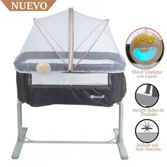 EBABY - Cuna Colecho Musical y Vibrador TAMI Beige