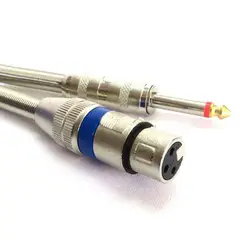 GENERICO - Cable Canon xlr Hembra a plug mono de 5 mts Free Power