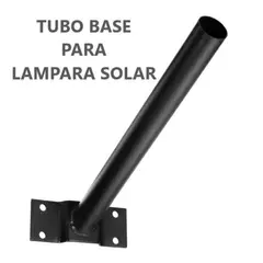 GENERICO - Brazo Metalico Tubo De Fijaciòn Lampara Solar Soporte Farolas Solares