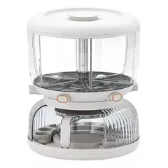 GENERICO - Organizador Dispensador de Arroz Menestras y Huevos para Cocina Blanco