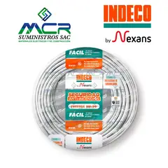 INDECO - CABLE NH-90 LIBRE HALOGENO 6mm2 BLANCO ROLLO DE 100m
