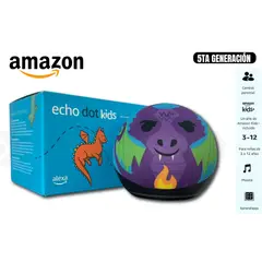 AMAZON - Echo Dot Kids Dragon 5ta Gen con Asistente de Voz Smart Alexa
