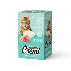 GENERICO - Cremi Snack Húmedo Pollo y Atún Para Gato x 6 Sobres
