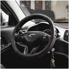 GENERICO - Antideslizantes Volante Funda Protectora Cuero Microfibra