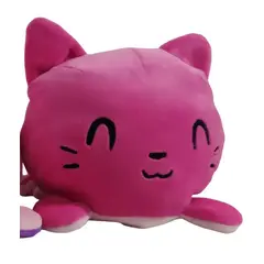 GENERICO - Gatito Reversible Turquesa-Fucsia Doble Cara