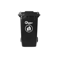 QRUBBER - Tacho de plástico (HDPE) 360 litros gris
