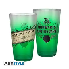 ABYSSE AMERICA - VASO DE HARRY POTTER GLAS 400ML POLYJUICE POT X2