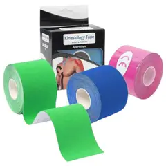 GENERICO - Cinta KinesiologíCa Neuromuscular 5M Soporte Para Atletas