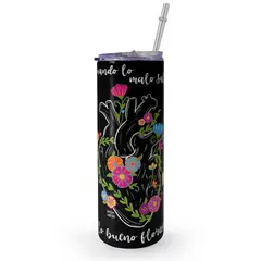 KUSTOMIT - Vaso Tomatodo Tumbler Mug Acero 750ml - Lo Bueno Florece