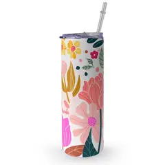 KUSTOMIT - Vaso Tomatodo Tumbler Mug Acero 750ml - Tulip Garden