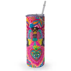 KUSTOMIT - Vaso Tomatodo Tumbler Mug Acero 750ml - Folki butterfly