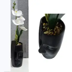GENERICO - Orquídea Blanca en jarrón de Escultura Abstracta