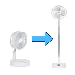 GENERICO - Ventilador Inalambrico 2 en 1 Cafini Pie y Mesa Batería 8000 mAh