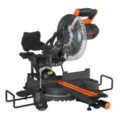 TRUPER - Sierra ingleteadora telescópica compuesta para corte de madera y aluminio, 10", 2 1/2 HP