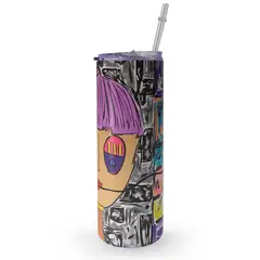 KUSTOMIT - Vaso Tomatodo Tumbler Mug Acero 750ml - Lo que miras que no ves