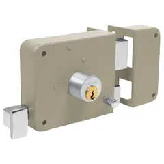 HERMEX - Chapa Cerradura derecho sobreponer