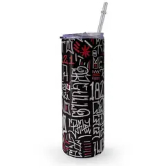 KUSTOMIT - Vaso Tomatodo Tumbler Mug Acero 750ml - Graffiti patrio