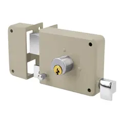 HERMEX - Chapa Cerradura izquierdo sobreponer