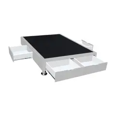 BARAKA HOME - Base de Cama Villach 1.5 Plz - Gris Claro