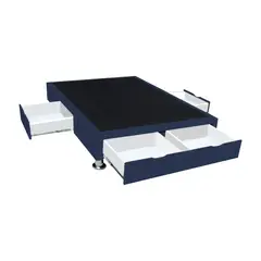 BARAKA HOME - Base de Cama Villach 2 Plz - Azul Marino