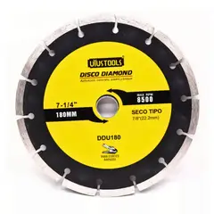 UYUSTOOLS - Disco Diamantado Segmentado 7 1/4" (SECO) Profesional
