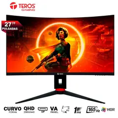 TEROS - Monitor 165Hz TE-2765G VA Curvo QHD 2K DP 1ms HDR