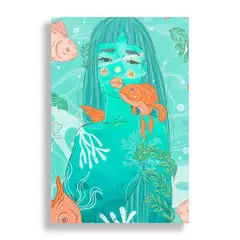 KUSTOMIT - Cuadro Decorativo Aluminio 20x30 - Un oceano en nuestro interior