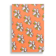 KUSTOMIT - Cuadro Decorativo Aluminio 20x30 - Flor fts naranja