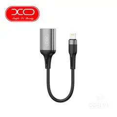 XO - Cable Adaptador NB201 OTG USB a Lightning - Negro/Gris