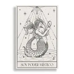 KUSTOMIT - Cuadro Decorativo Aluminio 20x30 - Soy poder místico