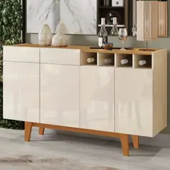 TU MESITA - Aparador elegante 4 puertas Dario color BlancoDuna