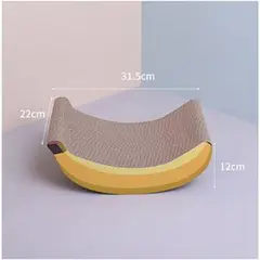 GENERICO - Rascador de carton para gato en forma de platano