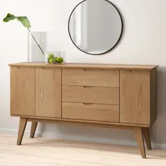 TU MESITA - Recibidor Contemporáneo Crepé Marrón 150 cm