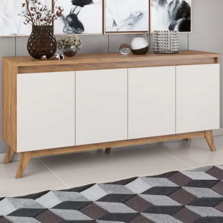 Aparador Vintage Moderno David 156cm 4 Puertas TU MESITA