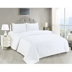 CASATEX - CUBRECAMA COLOR ENTERO DE 2 PLAZAS